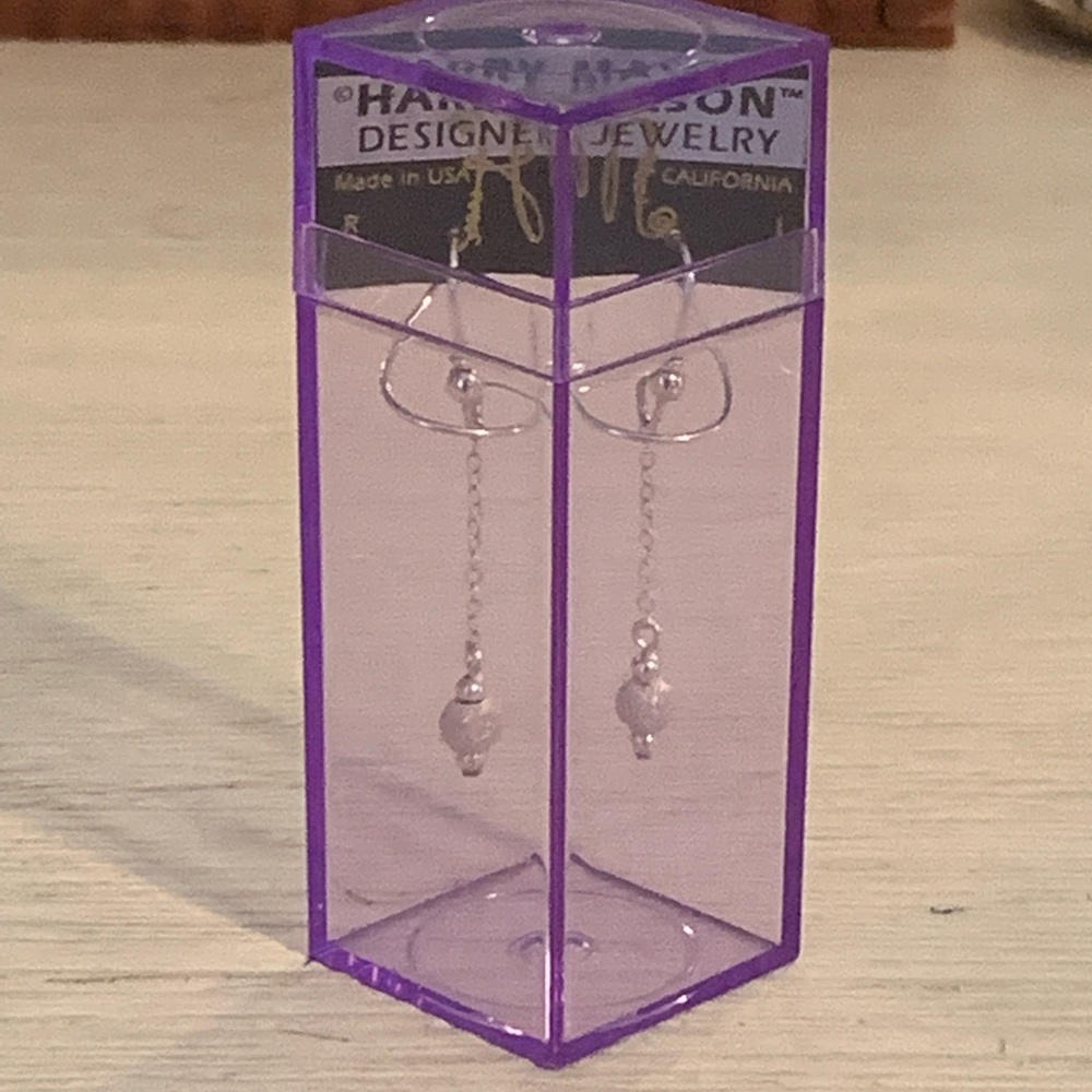 Harry Mason Artisan Silver Spiral Wire Earrings